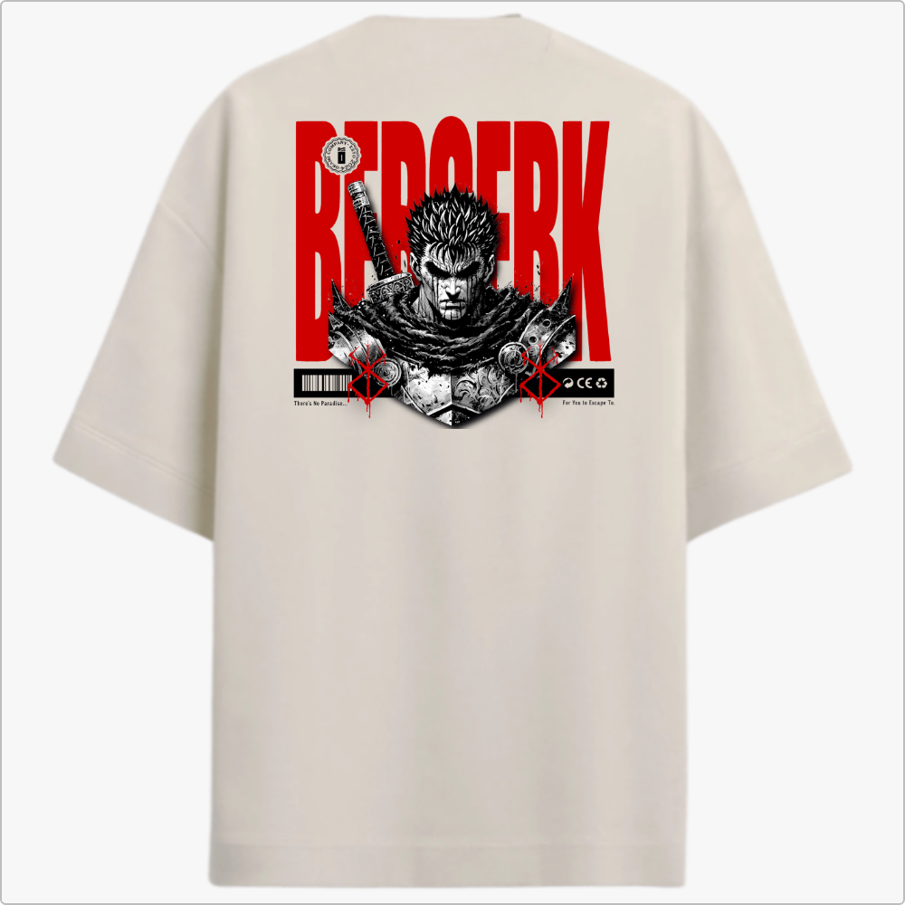 "There's no paradise" - Oversized Premium White